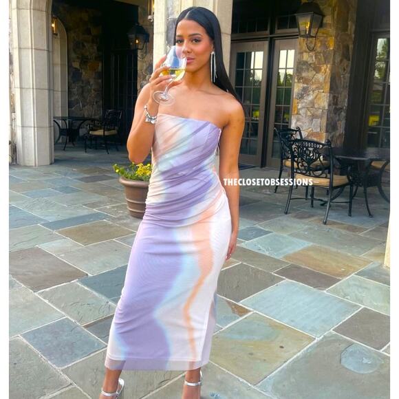 Zara Dresses & Skirts - ZARA Ruched Midi Dress NWT